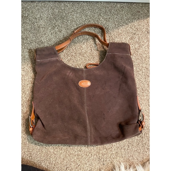 Tod's Handbags - Tod's brown Suede Handbag